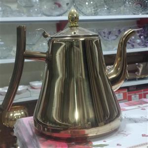 کتری استیل طلایی2 لیتر یونیک آلمانی