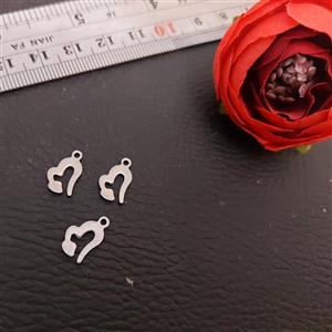 پلاک ساعتی استیل قلب شماره 2