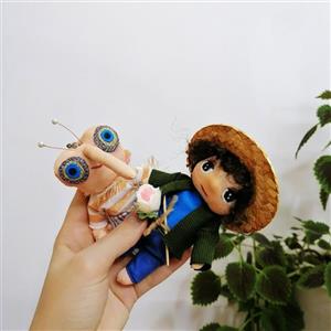 پک جاکلیدی عروسک بچه مهمونی پشه مهمونی، جاسوئیچی و آویز، سرکلیدی