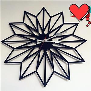 ساعت دیواری طرح ستاره مدرن