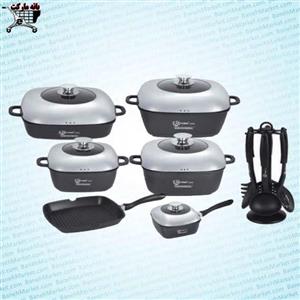 سرویس قابلمه چدن 18 پارچه فوما Fuma 18 Pcs Cookware Set FU-674
