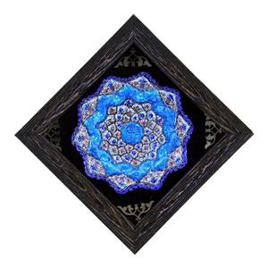 تابلو بشقاب مس  میناکاری قطر 20 سانت 