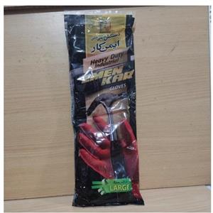 دستکش لاتکس صنعتی دو لایه سنگین برابرند ایمن کار لاهیجان با وزن 500گرم با 