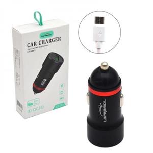 فست شارژر فندکی تک پورت + کابل اندروید لاپرامول (LAPRAMOL) مدل LP-R2\n\n