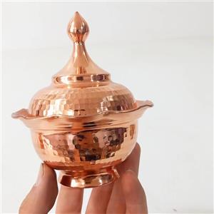 قندان مسی زنجان مدل لاله تک پایه نانو
