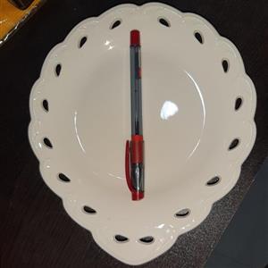 پیش دستی سرامیک اشکی لبه توری ای هوم