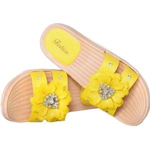 دمپایی دخترانه پاپا مهستی کد 3042 زرد