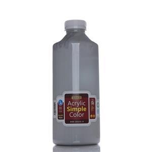 رنگ اکریلیک ساده 1 کیلویی  طوسی  کد acrylic simple 5395 