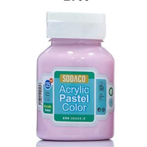 رنگ اکریلیک پاستلی 125 میل بنفش رز کد acrylic PASTEL 2769
