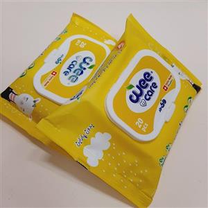 دستمال مرطوب کودک Wee care-آرگان و عسل-20 برگی