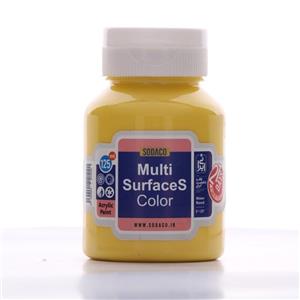 رنگ اکریلیک مولتی سورفیس سوداکو 125 میل  زرد لیمویی کد 2407