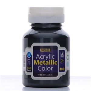 رنگ اکریلیک  متالیک  سوداکو 125 میل مشکی کد acrylic metallic 2224