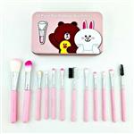 ست براش مینی جعبه فلزی فانتزی میشا Missha brush set 