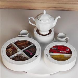 جعبه تیبگ وارمردار چوبی دکورستیک مدل گرداب