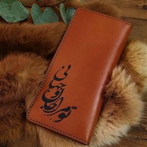 کیف پولی چرم طبیعی کاملاً دست دوز قابل اجرا در رنگ های مختلف کد1735