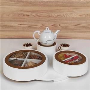 جعبه هدیه وارمردار چوبی دکورستیک مدل گرداب
