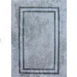 فرش ماشینی یک و نیم متری(1در 1.5) ابریشمی پرشین طرح وینتیج کد HA5032 زمینه طوسی