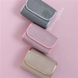 کیف لوازم آرایش و جامدادی رولی براق لمه