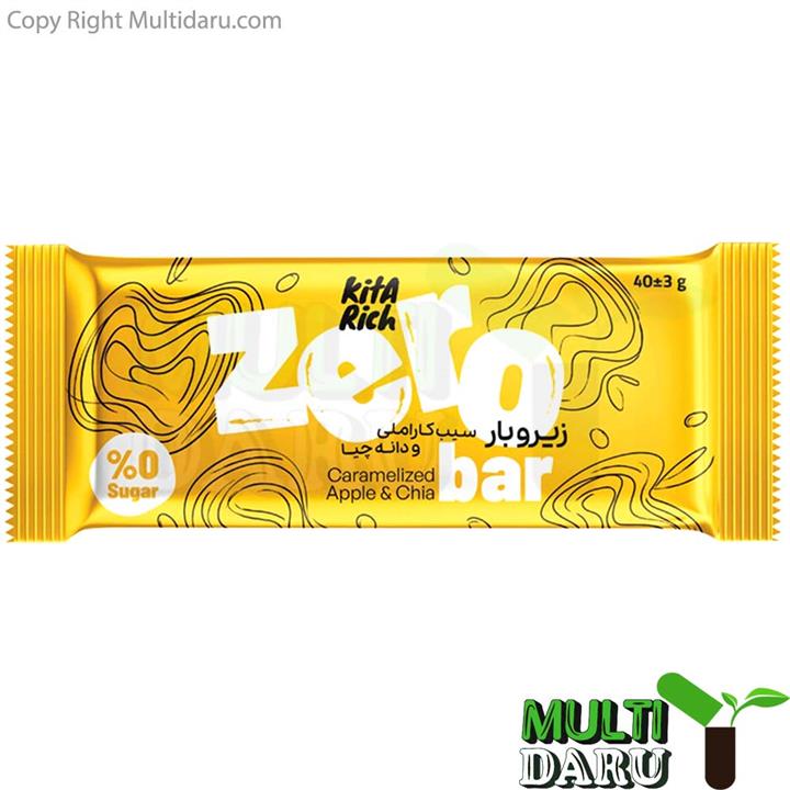 زیرو بار سیب کاراملی و دانه چیا کیتاریچ