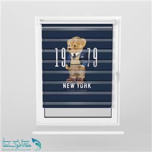 پرده زبرا اتاق کودک طرح تدی با ادب کد A2684
