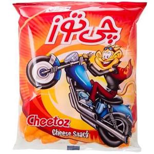 اسنک موتوری پنیری چی توز مقدار 260 گرم Cheetoz Mototcycle Cheese Snacks 260gr 