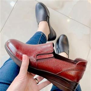 کفش چرمی زنانه کد 37 /چرم طبیعی گاوی درجه یک