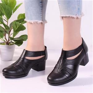 کفش چرمی زنانه کد 1020 / تمام چرم طبیعی گاوی درجه یک