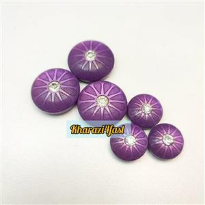 دکمه نگین دار سایز 20 میلی متر کد 354