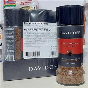 قهوه فوری دیویدف100گرم مدل(ریچ آروما) سراسر کشور قهوه دیویدف مدل(rich aroma,vivid&spicy)100درصد عربیکا 