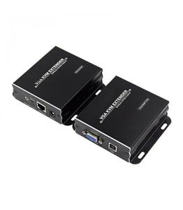 افزایش دهنده 300 متری کابل VGA و USB2 لایمستون مدل LS-VKE300                                       