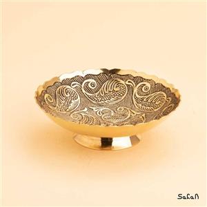 کاسه برنجی آنتیک مدل یاسمن