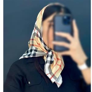روسری قواره کوچک مینی اسکارف چهارخانه باربری