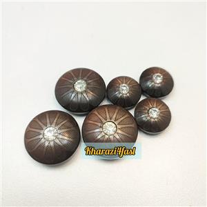 دکمه نگین دار سایز 20 میلی متر کد 358