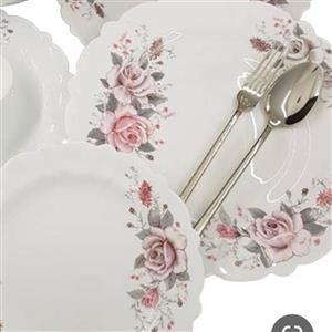 سرویس غذاخوری 6 نفره  26 پارچه آرکوپال گل جدید گلوریا  برند پارس اوپال