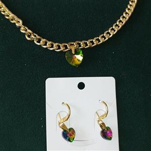 نیم ست سواروسکی با گردنبند کارتیر