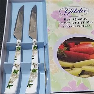 چاقو  طرح دار  گیلدا  بسته 12 عددی