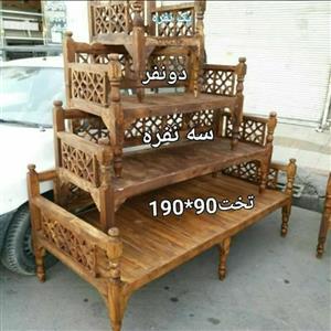 تخت سنتی تمام شبکه گره چینی نیمکت و تخت سنتی