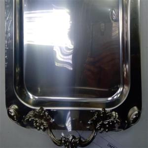 سینی استیل مستطیل متوسط کد 401دی ام تی