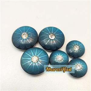 دکمه نگین دار سایز 20 میلی متر کد 355