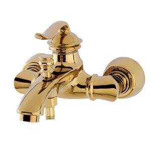 شیر دوش(حمام) مدل بامبو رنگ طلایی براق آوش گراب( هزینه ارسال پرداخت در محل)