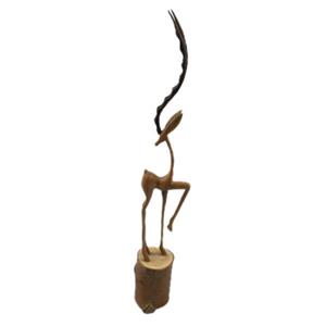 مجسمه چوبی غزال فانتزی