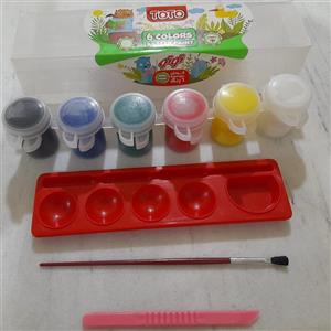 گواش 6 رنگ توتو پوسته طلقی