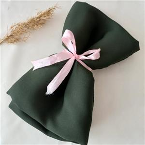 روسری کرپ حریر  سبز