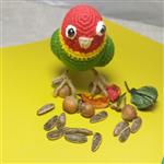 عروسک بافتنی طوطی بانمک دستساز ونوس بافت
