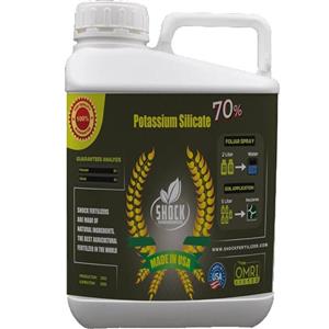 کود سیلیکات پتاسیم مایع اصل آمریکایی شوک (افزایش مقاومت گیاه در برابر آفات و گرما)