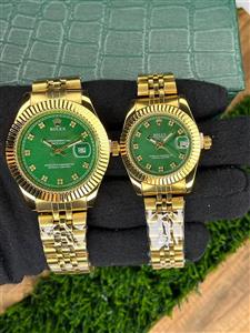 ساعت زنانه مردانه رولکس دیت جاست rolex کیفیت بالا باجعبه و باتری