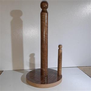 پایه رول دستمال کاغذی چوبی
