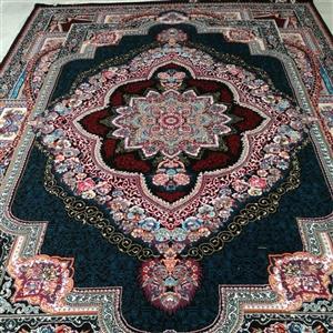 فرش ماشینی  کاشان سایز 12متری نقشه باغملک