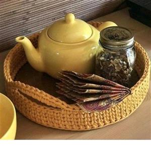 سینی پذیرایی و تریکو شیک  مناسب روز زن و کادو