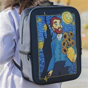 کوله پشتی  ونگوگ  جنس  مخمل کوبیده BK0056